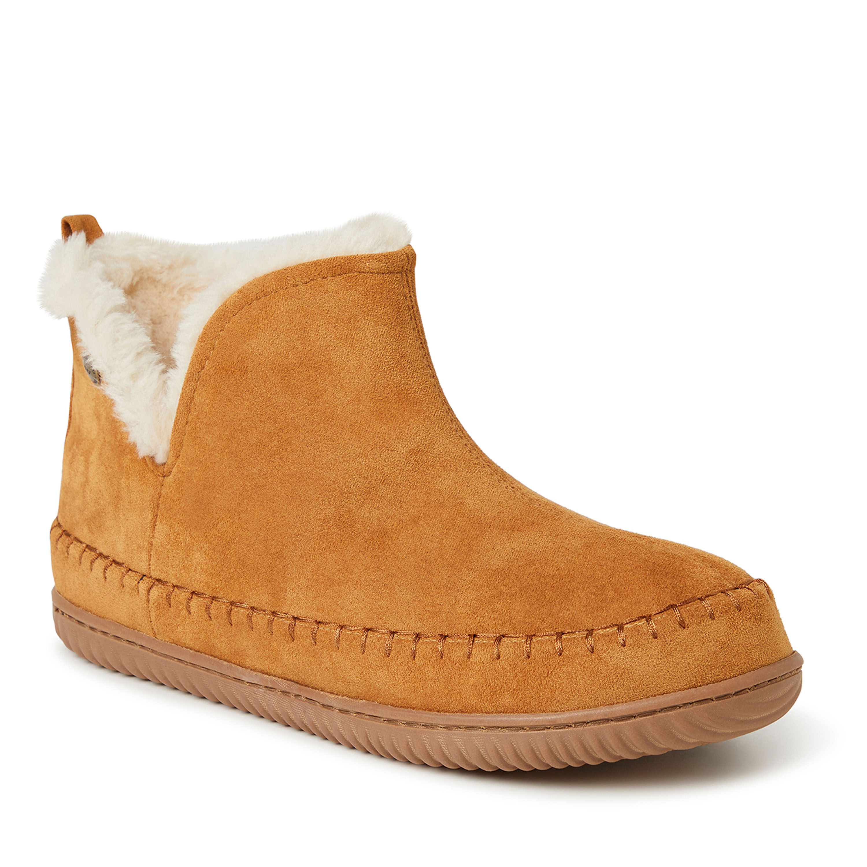 Dearfoams Men's Alpine by Men s Brixen Bootie Slipper - Whiskey
