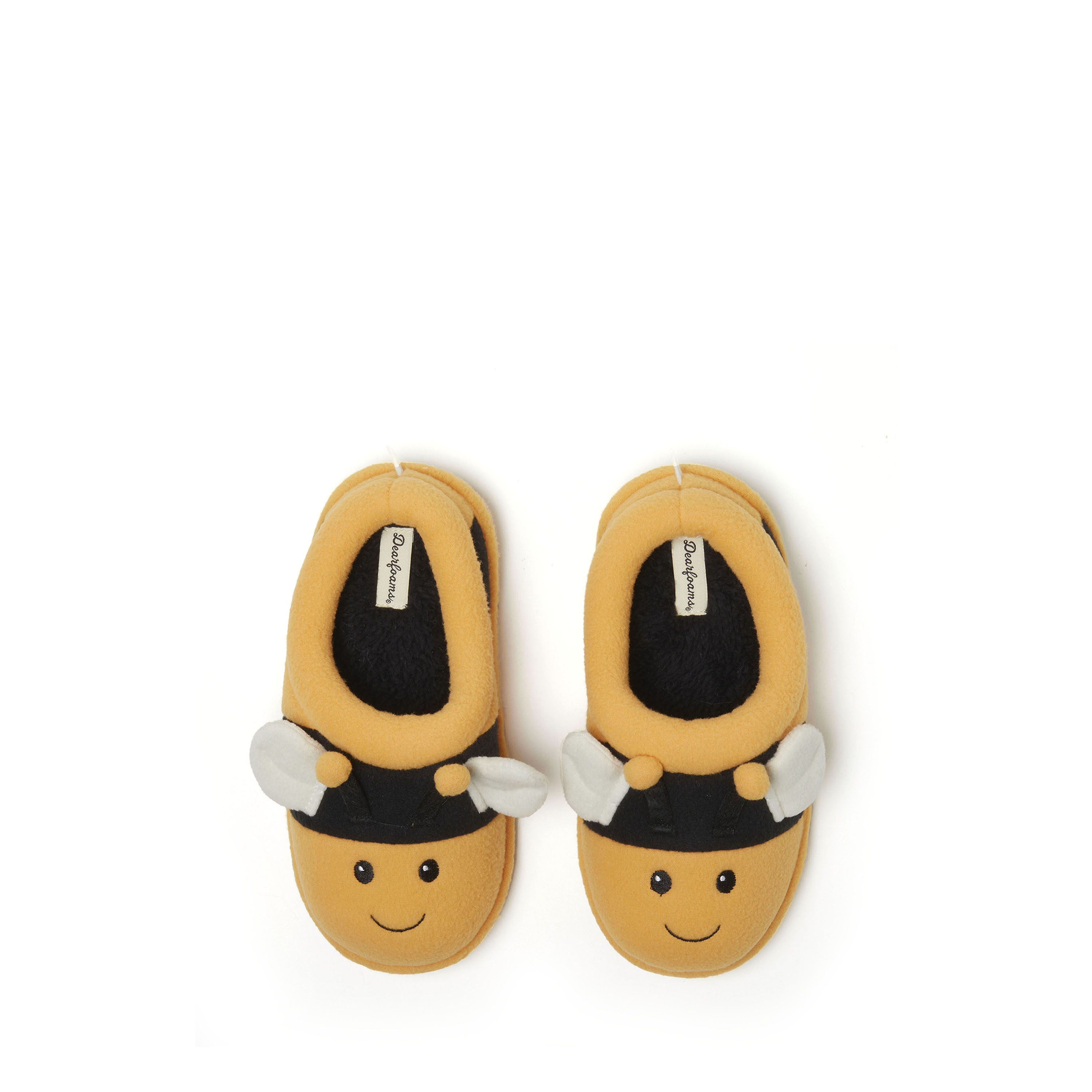 Dearfoams Kids Peyton Animal Slip-On Clog House Slipper - Citron