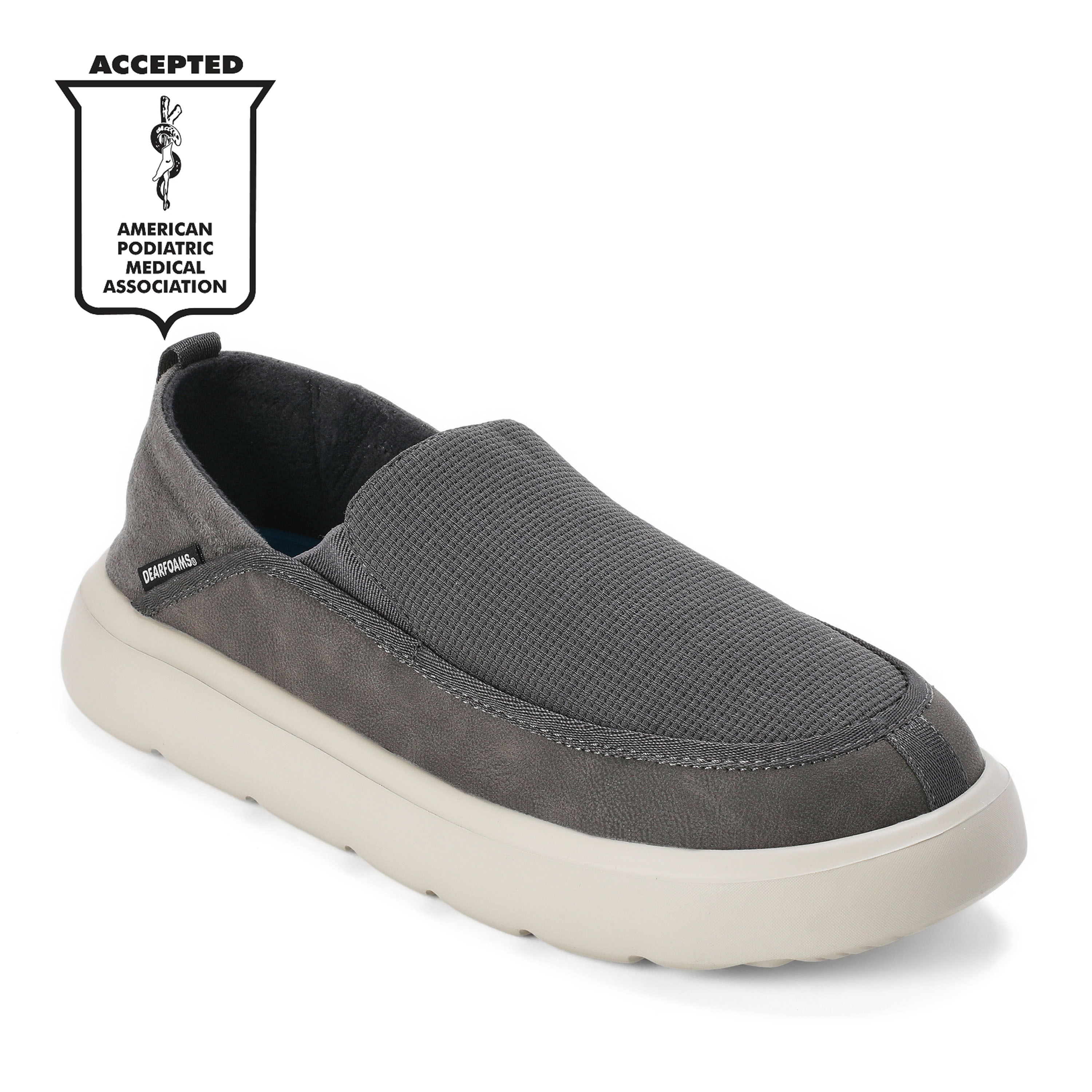 Dearfoams Men's Jae MarshMellow Slip On - Grey