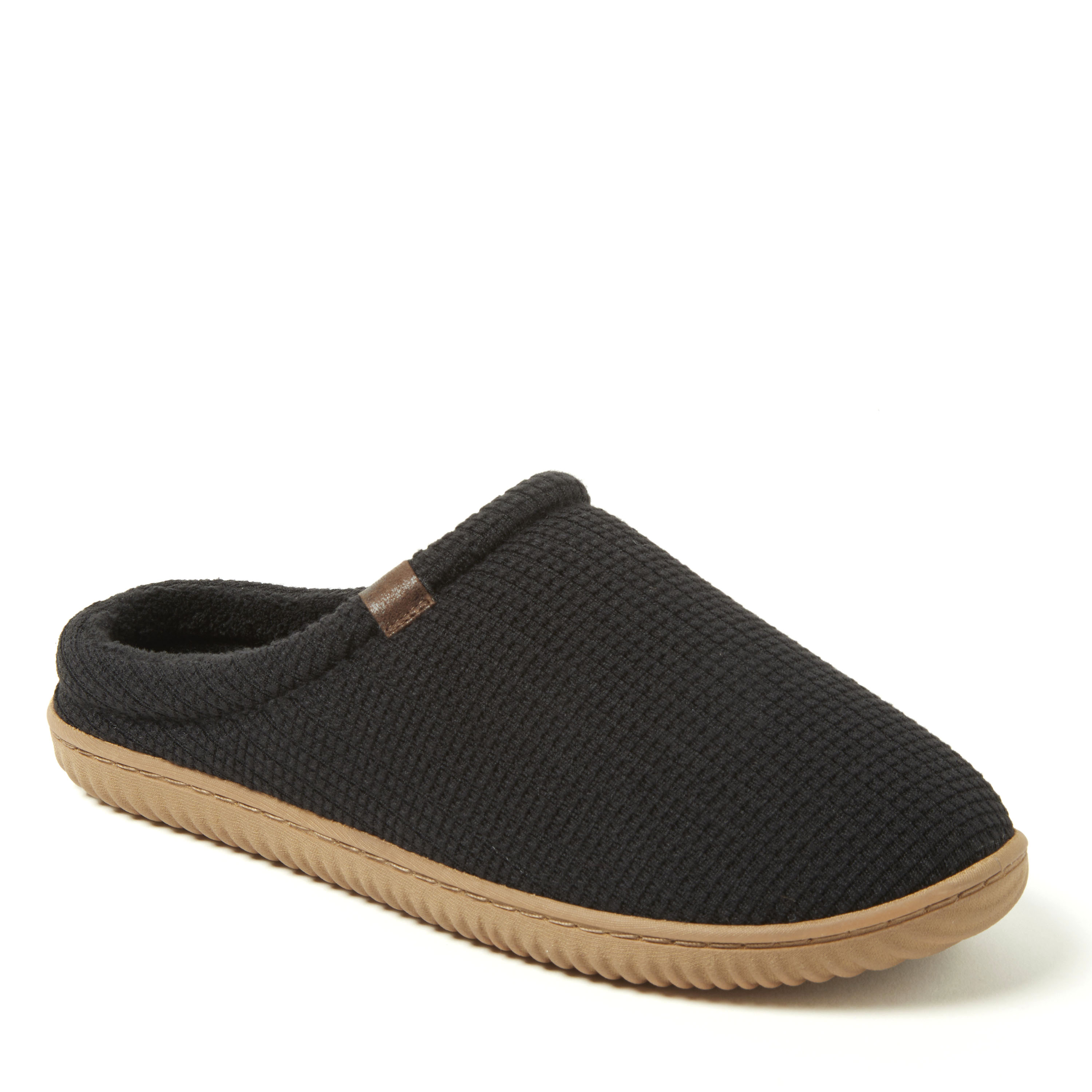 Dearfoams Men's Case Casual Clog Slipper - Black