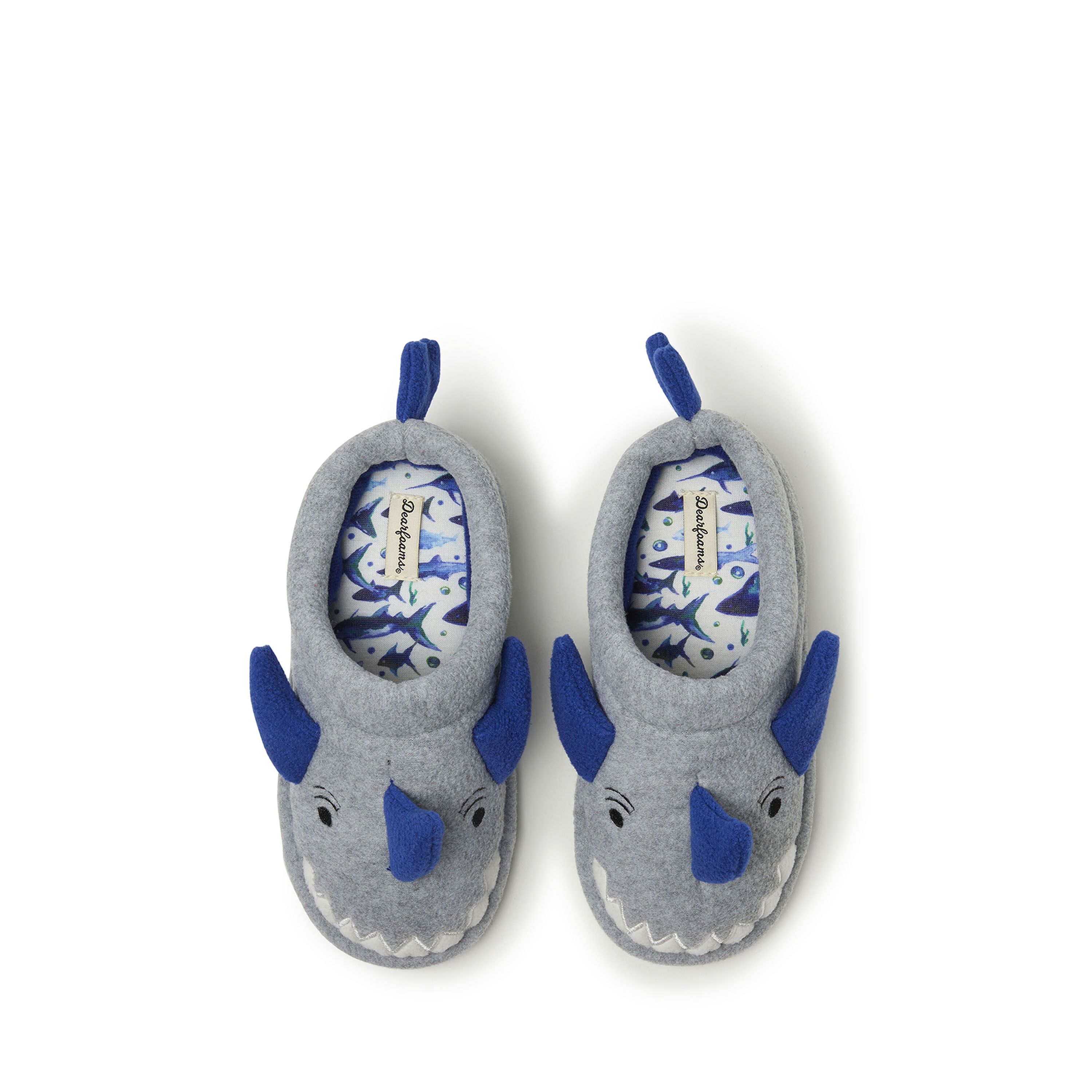 Dearfoams Peyton Clog Little & Big Kid Unisex Round Closed Toe Clogs, 2-3 Medium, Gray