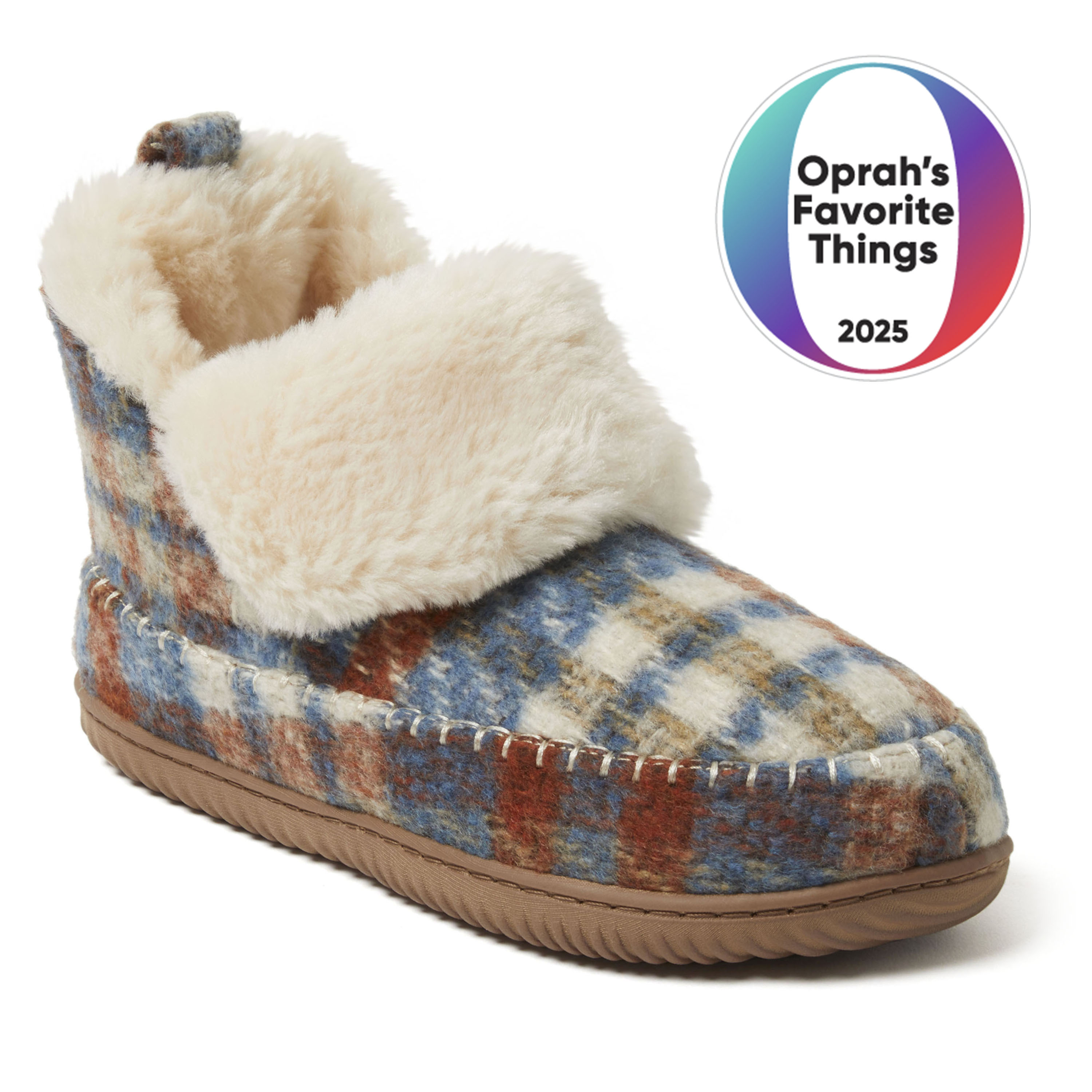 Dearfoams Women's Moritz Energy Return Bootie, Faux Fur, Warm Combo
