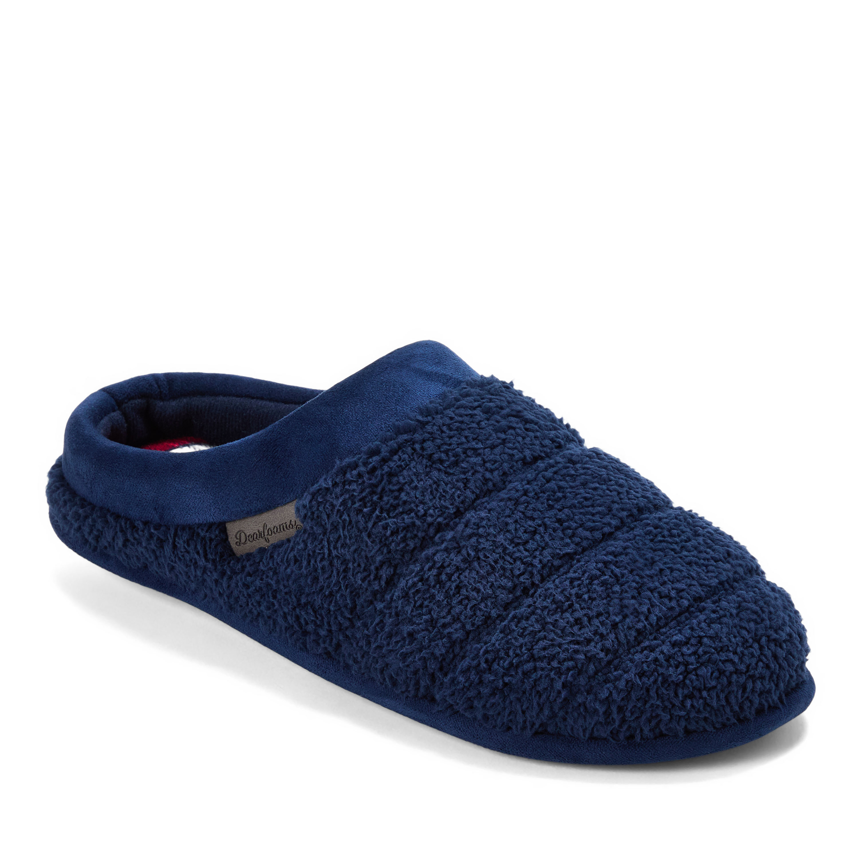 Dearfoams Men's Asher Quilted Clog House Slipper - Navy blazer