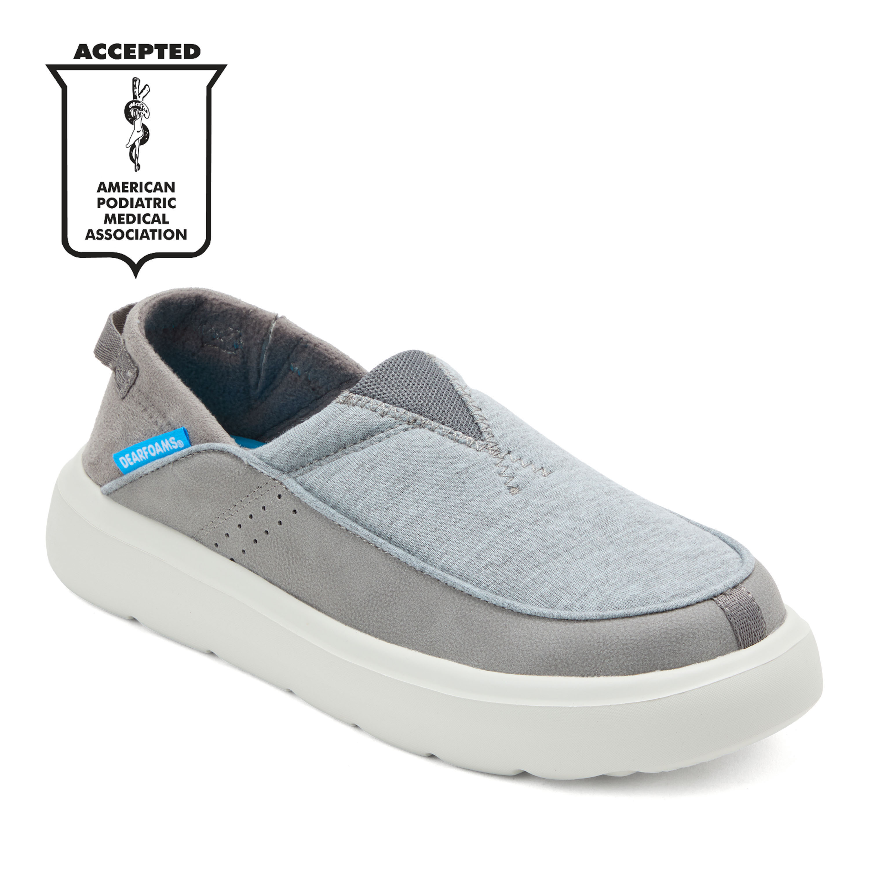 Dearfoams Women's Jacinta MarshMellow Slip On - Grey