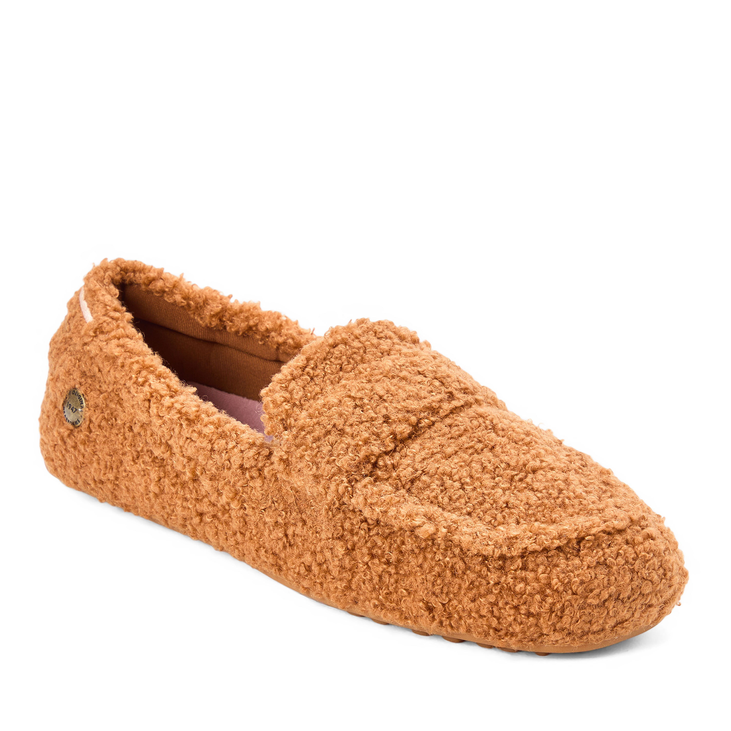 Dearfoams Women's Hazel Teddy Loafer - Whiskey