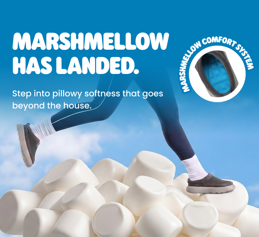 Marshmellow has landed. Step into pillowy softness that goes beyond the house.